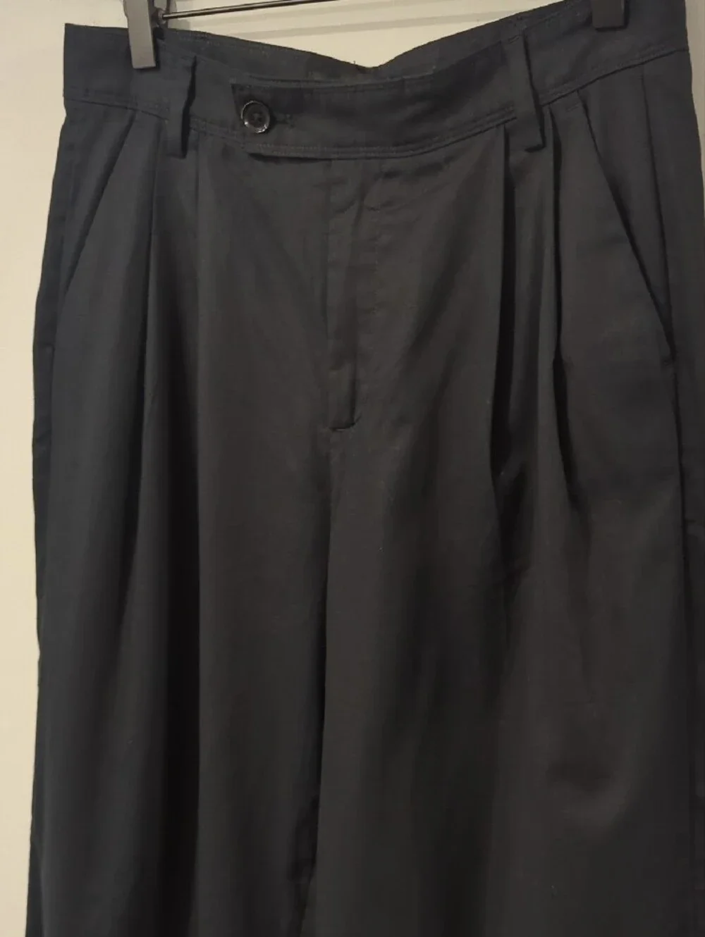 NWT Banana Republic Linen Trouser Wide Leg Pants Black size 6 Pleated